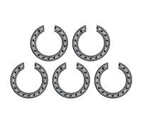 5 Pegatinas Autoadhesivas para Guitarra Decoracion, Yootones con Diseño de Roseta para Guitarra Acústica, Compatible con Piezas de Repuesto de Guitarra Acústica Clásica (Negro)
