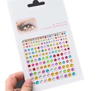 5 pegatinas de gemas for la cara con diamantes de imitación de colores 5D for maquillaje de festival, tatuaje brillante, sombra de ojos y decoración de uñas(NK-LT-34)