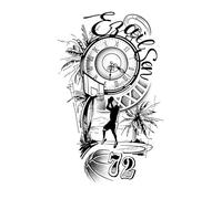 5 pegatinas de tatuaje a base de hierbas PCS impermeables y duraderas en brazos y piernas masculinos y femeninos