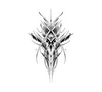 5 pegatinas de tatuaje de brazo PCS duraderas y no reflectantes, jugo de hierbas impermeable