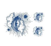 5 Pegatinas De Tatuajes A Base De Hierbas Para Ojos Divertidos, Avanzadas Semipermanentes Resistentes Al Agua Y No Se Pueden Lavar