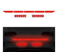 5 Pegatinas Reflectantes De Advertencia De Seguridad Con 12 Flechas, Impermeables y Nocturnas (Rojo Fluorescente)