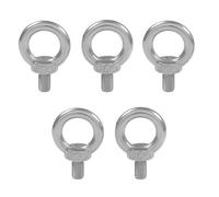 5 pernos de ojo de elevación de acero inoxidable M6, tornillo de ojo alargado for equipos de elevación de ingeniería(M6x12mm)