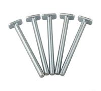5 pernos y tuercas M8 con ranura en T para plantillas de carpintería, sujetadores de pista en T con inserto de latón, compatible con mesa de enrutador, prensa de taladro, picar (5 pernos M8)