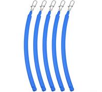 5 pesas de arrastre deslizantes para plomos sin enganches con disparos de acero para arrastre, aparejos de pesca de PVC que hacen ruido (113 g, azul)