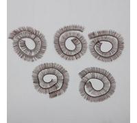 5 pestañas de muñeca de juguete con fibras de nailon, diseño curvado natural, fácil aplicación adhesiva, accesorios articulados de bola, accesorios
