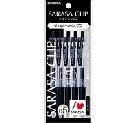 5 pi?ces P-JJ15-BK5 Zebra Sarasa gel bille clip stylo noir 0,5 (japon importation)