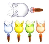 5 picos de riego de jardín - Insertos de riego para | Pinchos de agua en forma de flor para cama elevada césped en el interior de las hojas interiores al aire libre jardín de infantes