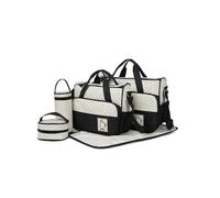 5 Piece Baby Changing Bag Baby Bag Mother's Diaper Bag Handbag Shoulder Bag Bottle Holder with Changing Pad