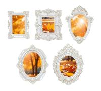 ,5 Piece Resin Photo Tiny Antique Decoration | Mini Frames Vintage,for DIY Jewelry Display Photography Party Hotel Home Wall Gallery Museum