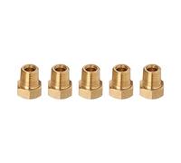 5 pièces Bouchon à tête hexagonale en laiton massif, filetage mâle 1/8 NPT, raccord universel anti-corrosion pour les systèmes d’air et de fluides, bouchon de remplacement pour
