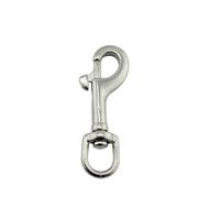 5 Pieces Stainless Steel Diving Swivel Bolt Snap Hook Clip 65mm 72mm 82mm 91mm Oval Spring(65.0mm)