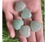 5 piedras naturales de ópalo amatista de cuarzo rosa, colores mezclados, 20 x 10 mm, forma de corazón, sin agujero, 5 unidades