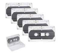5 Pieza Cassette de Audio,Casete de Cinta vacío,Cintas de Casete de Audio en Blanco,Casetes de Audio de bajo Ruido,Cintas de Cassette En Blanco,para Conferencias, Seminarios, Grabaciones Diarias