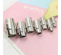 5 piezas 3-10 mm Cierres magnéticos fuertes para joyería, cierres para pulseras, cordones de cuero, conectores para hacer joyas