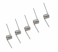 5 Piezas 40mm Resortes De Torsión Mecánicos De Acero Inoxidable, Diámetro Del Alambre 1.6mm, OD 12mm, Ángulo 180°, 7 Vueltas
