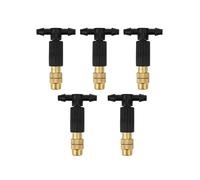 (5 piezas) 5 cabezales de rociadores de agua de cobre ajustables, boquilla de punta de nebulización