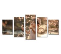 5 Piezas 5D Diamond Painting Kit Completo Ángel Pintura de Diamante Adultos, Gato Bordado Punto de Cruz Dibujos con Diamantes, DIY Diamond Art Manualidades Adultos para Decoración Hogar 50x30cm C-7859