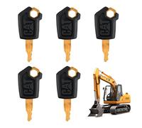 5 piezas 5P8500 Llaves de encendido de repuesto, llaves de encendido de la excavadora, llave de conmutación universal, llaves para máquinas de construcción, para excavadoras, camiones (5)