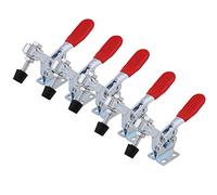 5 Piezas Abrazadera de Palanca GH-225-D Abrazaderas Verticales de Liberación Rápida Capacidad de Retención de 227 Kg/500 Libras Clips de Sujeción Ajustables para Plantillas y