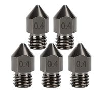 5 Piezas Acero Endurecido MK8 Boquilla, 0,4mm Extrusora de Metal Boquilla para Ender 3S 3 Pro, CR-10 Impresora 3D 1,75mm Filamento