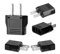 5 Piezas Adaptador Enchufe Europeo a Americano,Adaptador Enchufe Americano a español,adaptadores de Corriente,para Europa/USA/US/China/Japón/Canadá/México/Acerca
