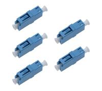 5 Piezas Adaptador Fibra Óptica LC/APC Hembra Simplex, Conectores LC/APC Monomodo Alta Precisión para Redes FTTH, Centros de Datos, LAN, WAN, SAN, Instalación Plug and Play Rápida y Segura