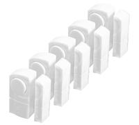 5 Piezas Alarma de Ventana, Sensor de Puertas y Ventanas | Plástico Blanco, 3 X Lr44, Instalación Portátil, para Tienda y Vivienda de Alquiler