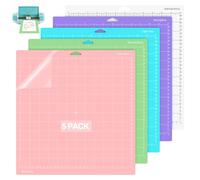 5 Piezas Alfombrillas de Corte para Cri-cut Joy, Tapete de Corte 12'' x 12'' (33 cm x 33 cm) Alfombrillas de Corte, StandardGrip/LightGrip/StrongGrip/FabricGrip Tapete Adhesivo de Repuesto
