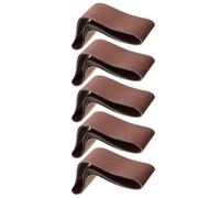 5 Piezas Banda de Lijado Abrasiva de Corindón Color Café | Pulido Eficaz, Peso Ligero, Acabado Uniforme, Uso en Artesanía Metálica