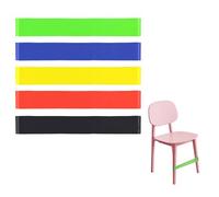 5 Piezas Bandas Elásticas para Sillas para Niños, bandas de resistencia de goma azul, negro y rojo, para sillas de aula, bandas de ejercicio para niños con TDAH, Bandas elásticas para la ansiedad