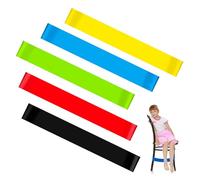 5 Piezas Bandas Elásticas Sillas para Niños, Banda Látex Natural, Bandas de Ejercicio Elástica para Niños Activos con TDAH Autismo Sensorial, Fitness Yoga Culturismo Pilates (5 Colores)