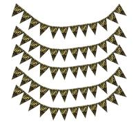 5 Piezas Banderines De 60 Cumpleaños, Banderines De Decoración De Fiesta, Banderas De Decoración De Cumpleaños Con Purpurina, Accesorios De Fondo Para Fiesta De Cumpleaños