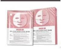 5 Piezas Bio Collagen Real Deep Mask Mascarilla Colageno Facial Máscara de Colágeno Hidratante Por Encima de la Noche Iluminar el Color de la Piel Reducir las Líneas Finas Hidratante
