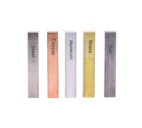 5 piezas Bloque de metal Set de cobre de hierro de cobre y aluminio para la investigacin de densidad Gravedad especfica Collectable Experimento de