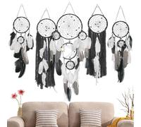- 5 piezas Boho Blancos, para colgar en la pared | multiusos hecho a mano de para colgar en la pared, decoración para Shower Pe