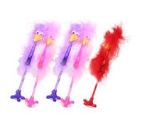 5 Piezas Bolígrafo Divertido Forma de Avestruz, Gel, Plástico, Peluche | Kawaii y Ligero, para Estudiantes y Regalos, Uso Diario en Cuadernos y Proyectos Creativos Color Aleatorio