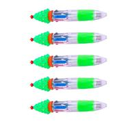 5 Piezas Bolígrafos Bolígrafos Retráctiles Compactos de 4 Colores Diseño de Vacaciones Herramientas de Escritura Ligeras para Estudio de Trabajo Bolígrafo de Gel Retráctil Portátil