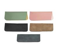 5 Piezas Bolsas Para Gafas De Cuero Pu, Bolsas Para Gafas Portátiles, Bolsas Para Gafas Simples Y De Moda, Bolsas Para Gafas Impermeables, Accesorios Para Gafas