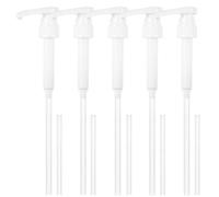 5 Piezas Bomba Dosificadora para Best Body Nutrition Bebida Vital, Bomba de Jarabe de Dispensador de Repuesto para Botellas de 500 ml/1000 ml, con 5 Mangueras Largas y 5 Mangueras Cortas