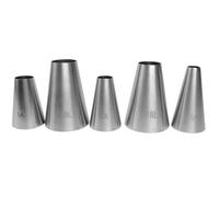 5 Piezas Boquillas Grandes Manga Pastelera de Repostería Acero Inoxidable, Boquilla Decorativa Manga Pastelera Grande Profesional xl para Postres, Galletas, Decoración y Elaboración de Cupcakes