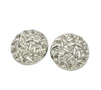 5 piezas botones metálicos irregulares para blazer y suéter, Color 8, 17.5mm