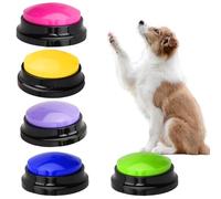 5 Piezas Botones Parlantes para Perros, Grabable Zumbadores de Entrenamiento Botones de Comunicación para Mascotas, Boton para Hablar de Perros, Botón de Conversación para Perros