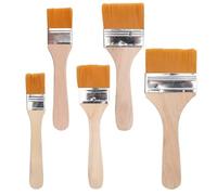 5 Piezas brochas Pintura,Pinceles Pintura,brochas Pintura Set de 5 Piezas,brochas Pintura Pared,brocha,Pinceles Planos con Mango de Madera,para Pintar,Muebles,decoración