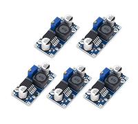 5 Piezas Buck Converter, Convertidor DC DC Step Down LM2596, Módulo Reductor de Voltaje Ajustable 3.2V-40V a 1.25V-35V, Regulador 3A Alta Eficiencia para Arduino Electrónica DIY Fuente de Alimentación