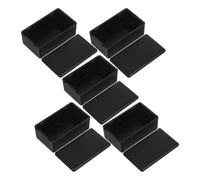 5 Piezas Caja de Conexiones Eléctricas Negro de Plástico | Carcasa Compacta para Componentes Eléctricos, Uso en Exterior E Industrial, Diseño Moderno y Discreto