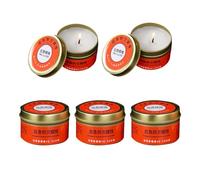 5 Piezas Caming Vels Survival - Vela De Supervivencia Duradera De 30 Horas De Duración | La Luz De Té Larga Y A Prueba De Vie-nto En Recipiente Plano Para Supervivencia De Desastres, Acampar