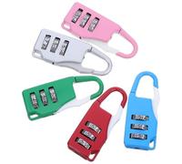 5 Piezas Candado de Combinación de Zinc para Mochila y Equipaje | Código Reiniciable de 3 Dígitos, Números Grandes y Dial Claro, Uso Exterior y Taquillas