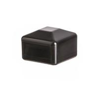 5 piezas capuchones cuadrado 50x50 mm negro Tapón para postes de pilar Tapa para poste plástico
