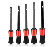 5 Piezas Cepillo Limpieza Coche, Brocha y Pincel para Limpieza de Coches, Cepillos de Detalle con Cerdas Suaves para Interior